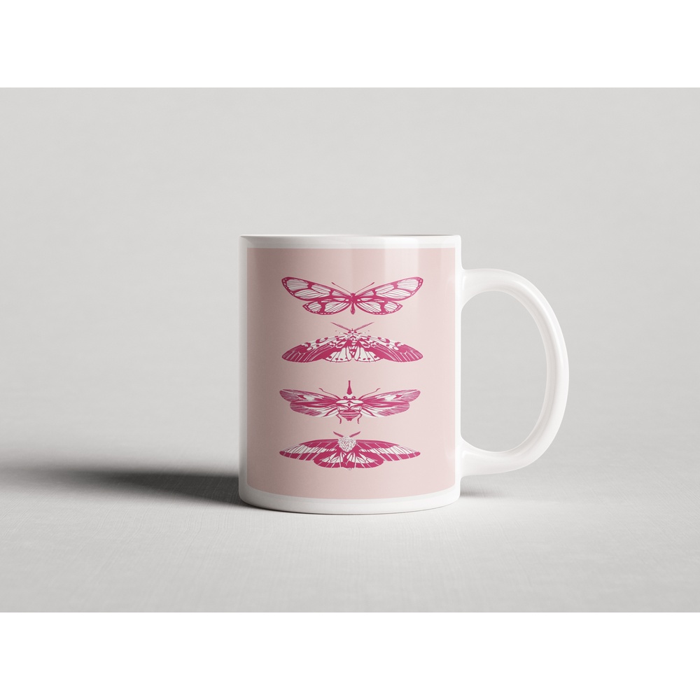 ΕΚΤΥΠΩΜΕΝΗ ΚΟΥΠΑ PINK BUTTERFLY PRINT 1 00722