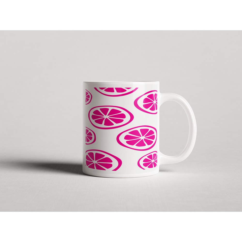 ΕΚΤΥΠΩΜΕΝΗ ΚΟΥΠΑ PINK CITRUS PATTERN 00731