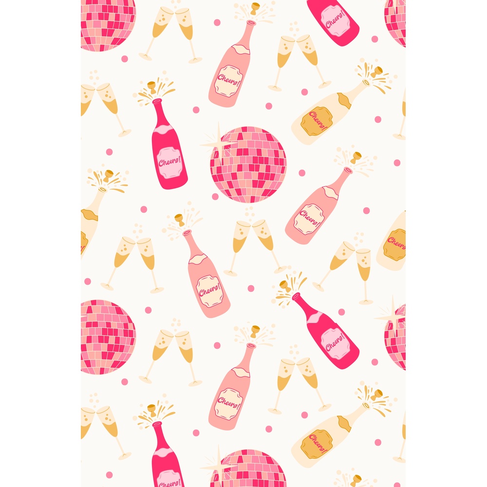 ΕΚΤΥΠΩΜΕΝΗ ΚΟΥΠΑ PINK DISCO CHAMPAGNE PATTERN 00738 - Image 2
