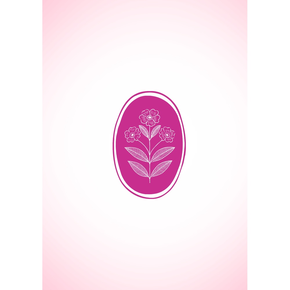 ΕΚΤΥΠΩΜΕΝΗ ΚΟΥΠΑ PINK FLORAL OVAL EMBLEM 00744 - Image 2