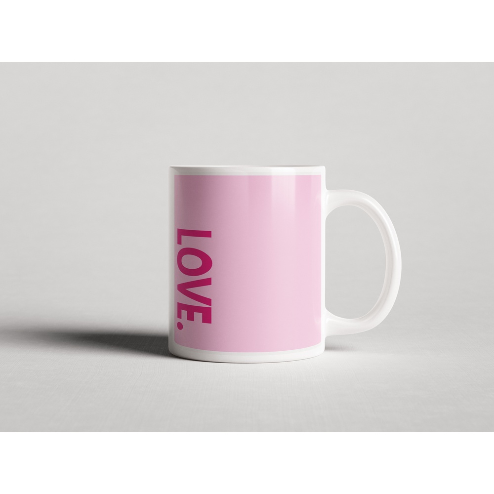 ΕΚΤΥΠΩΜΕΝΗ ΚΟΥΠΑ PINK LOVE TYPOGRAPHY 00763