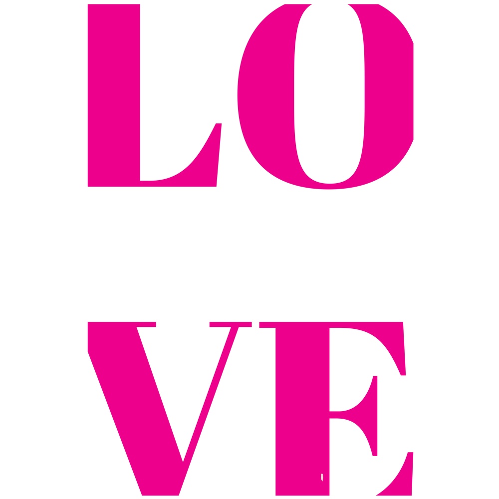 ΕΚΤΥΠΩΜΕΝΗ ΚΟΥΠΑ PINK LOVE TYPOGRAPHY PRINT 00764 - Image 2