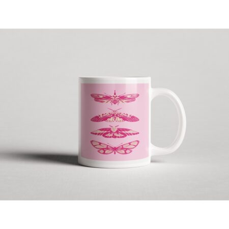 ΕΚΤΥΠΩΜΕΝΗ ΚΟΥΠΑ PINK MOTH ART PRINT 00766