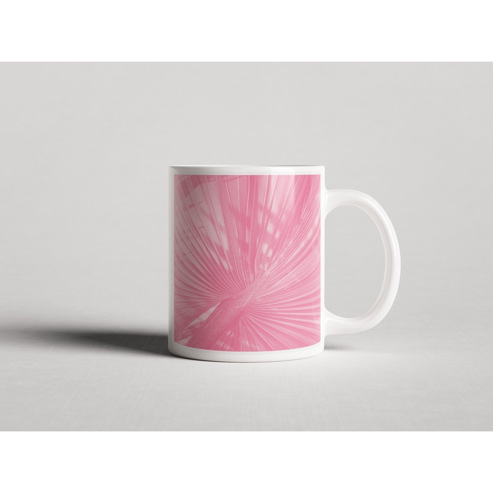 ΕΚΤΥΠΩΜΕΝΗ ΚΟΥΠΑ PINK PALM LEAF 00769