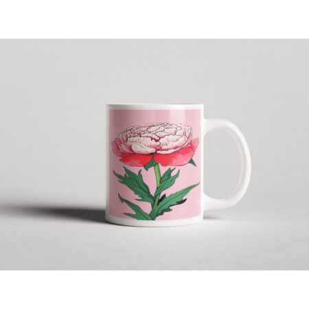 ΕΚΤΥΠΩΜΕΝΗ ΚΟΥΠΑ PINK PEONY FLOWER 00770