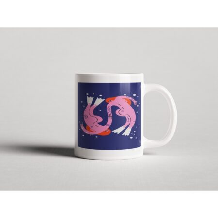 ΕΚΤΥΠΩΜΕΝΗ ΚΟΥΠΑ PINK SWIMMERS ART PRINT 00782