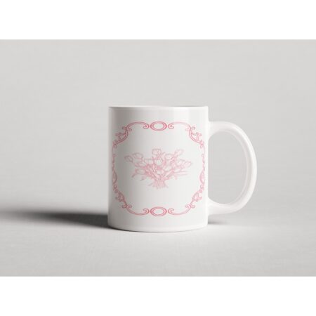 ΕΚΤΥΠΩΜΕΝΗ ΚΟΥΠΑ PINK TULIP BOUQUET FRAME 00785