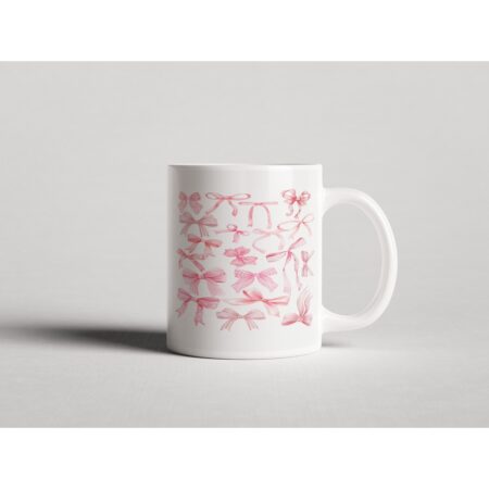 ΕΚΤΥΠΩΜΕΝΗ ΚΟΥΠΑ PINK WATERCOLOR BOWS 1 00787
