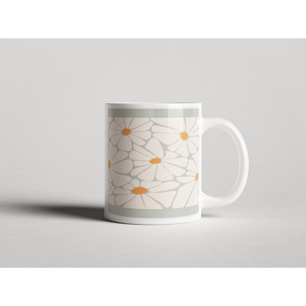 ΕΚΤΥΠΩΜΕΝΗ ΚΟΥΠΑ RETRO DAISY PATTERN 00445