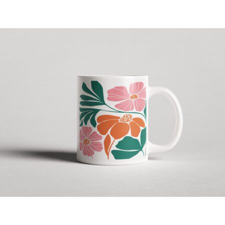 ΕΚΤΥΠΩΜΕΝΗ ΚΟΥΠΑ RETRO FLORAL ART 00803