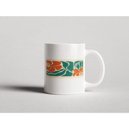 ΕΚΤΥΠΩΜΕΝΗ ΚΟΥΠΑ RETRO FLORAL BOTANICAL PATTERN 00805