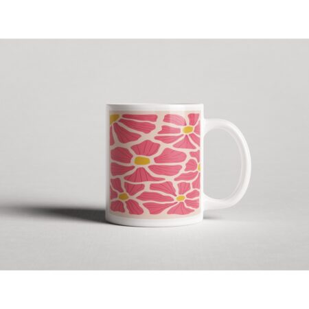 ΕΚΤΥΠΩΜΕΝΗ ΚΟΥΠΑ RETRO PINK FLORAL PRINT 00809