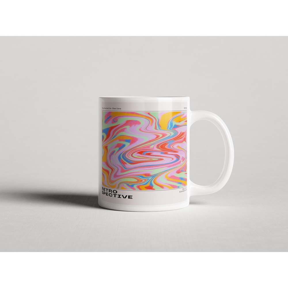 ΕΚΤΥΠΩΜΕΝΗ ΚΟΥΠΑ RETRO PSYCHEDELIC 00454