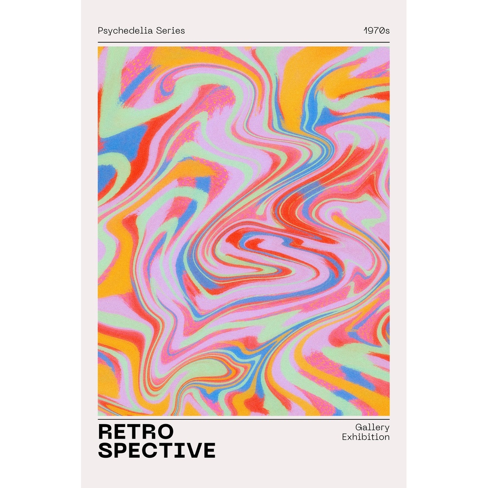 ΕΚΤΥΠΩΜΕΝΗ ΚΟΥΠΑ RETRO PSYCHEDELIC 00454 - Image 2