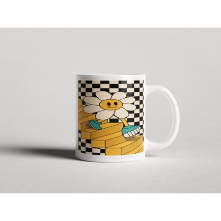 ΕΚΤΥΠΩΜΕΝΗ ΚΟΥΠΑ RETRO WALKING DAISY ART 00821