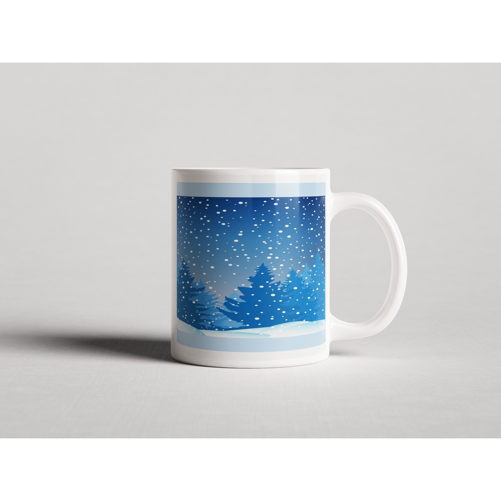 ΕΚΤΥΠΩΜΕΝΗ ΚΟΥΠΑ SNOWY PINE FOREST 00830