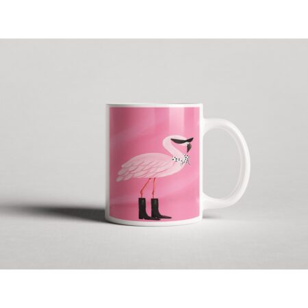 ΕΚΤΥΠΩΜΕΝΗ ΚΟΥΠΑ STYLISH PINK FLAMINGO 00835
