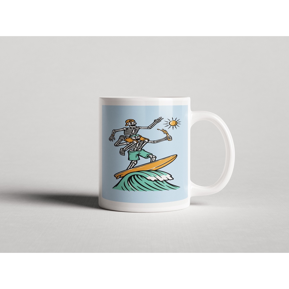ΕΚΤΥΠΩΜΕΝΗ ΚΟΥΠΑ SURFING SKELETONS ART 00839