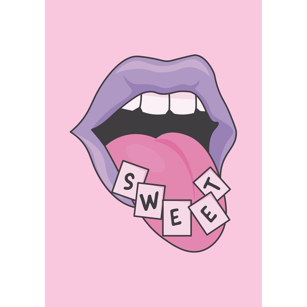 ΕΚΤΥΠΩΜΕΝΗ ΚΟΥΠΑ SWEET LIPS ART PRINT 00840 - Image 2