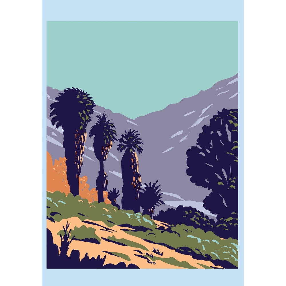 ΕΚΤΥΠΩΜΕΝΗ ΚΟΥΠΑ VINTAGE DESERT LANDSCAPE 00852 - Image 2