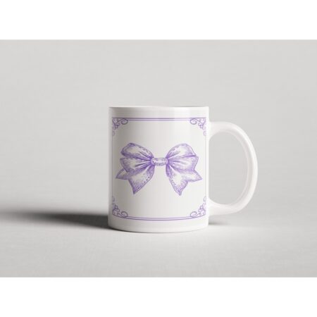ΕΚΤΥΠΩΜΕΝΗ ΚΟΥΠΑ VINTAGE PURPLE BOW 00854