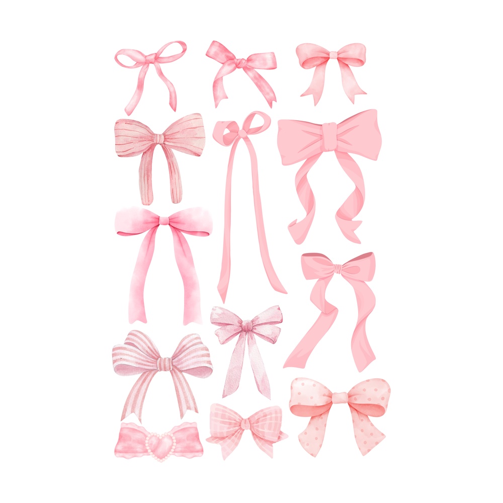 ΕΚΤΥΠΩΜΕΝΗ ΚΟΥΠΑ WATERCOLOR PINK BOWS 00860 - Image 2
