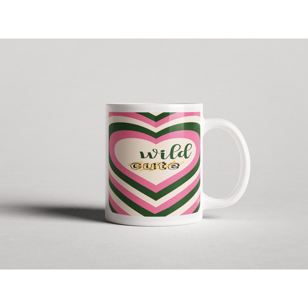 ΕΚΤΥΠΩΜΕΝΗ ΚΟΥΠΑ WILD CUTE HEART PATTERN 00864