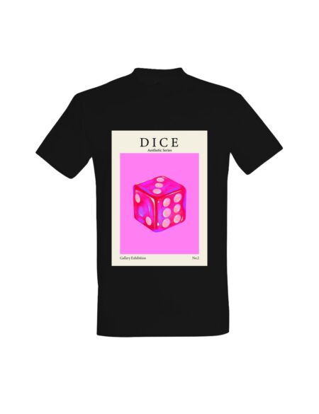 T-shirt Aesthetic Pink Dice 01508
