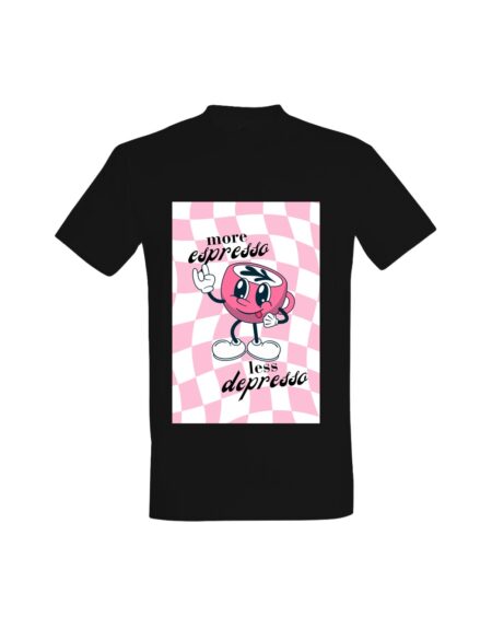 T-shirt Espresso Less Depresso 01553