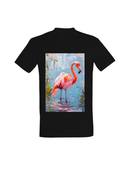 T-shirt Painted Flamingo Lagoon