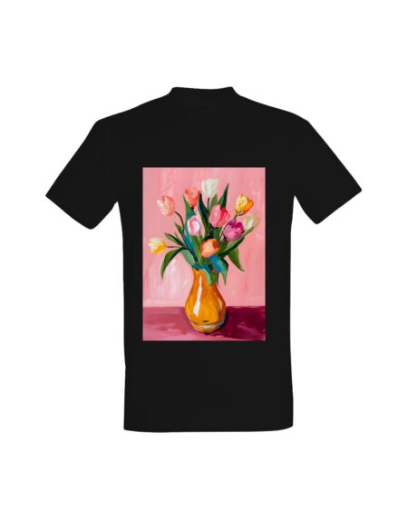 T-shirt Painted Tulip Bouquet