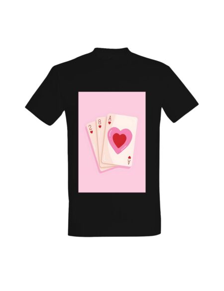 T-shirt Pink Ace Of Hearts