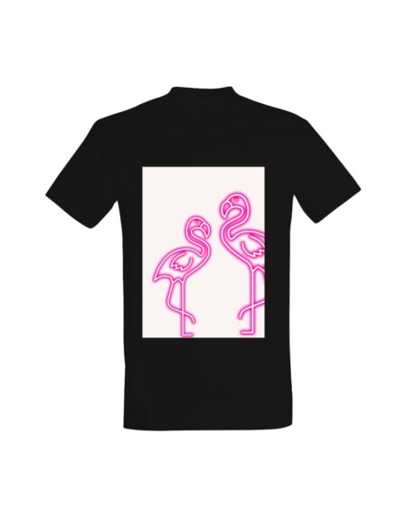 T-shirt Pink Neon Flamingos 01631