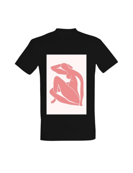 T-shirt Pink Nude Silhouette 01632