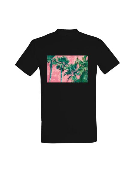 T-shirt Pink Palm Paradise