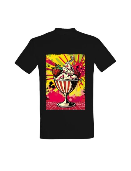 T-shirt Pop Art Strawberry Sundae