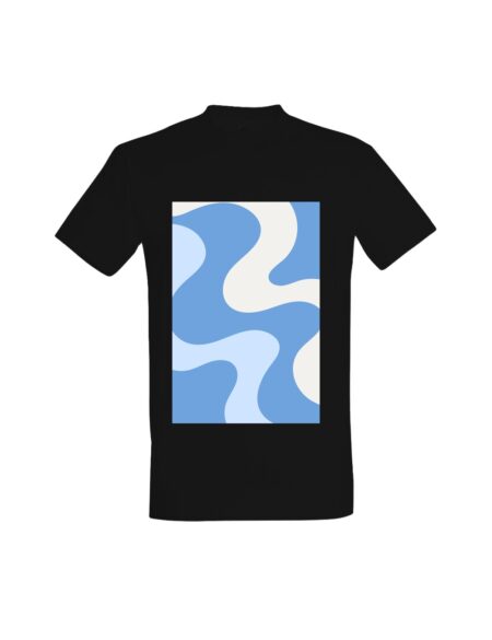 T-shirt Retro Blue Waves 01646