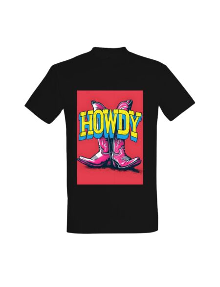 T-shirt Retro Howdy Boots 2