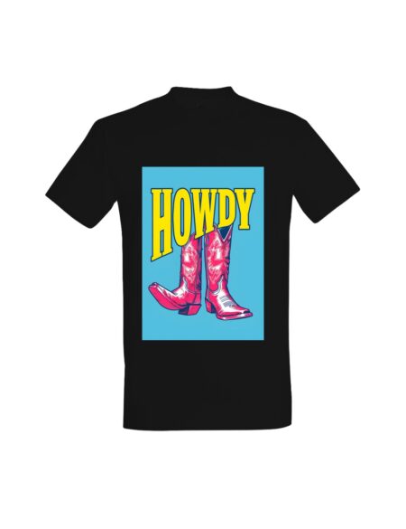 T-shirt Retro Howdy Boots
