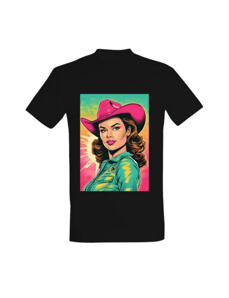 T-shirt Retro Pink Cowgirl 2