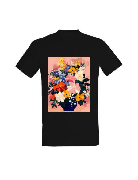 T-shirt Vibrant Botanical Bouquet