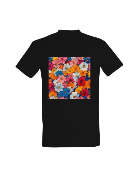 T-shirt Vibrant Retro Blooms