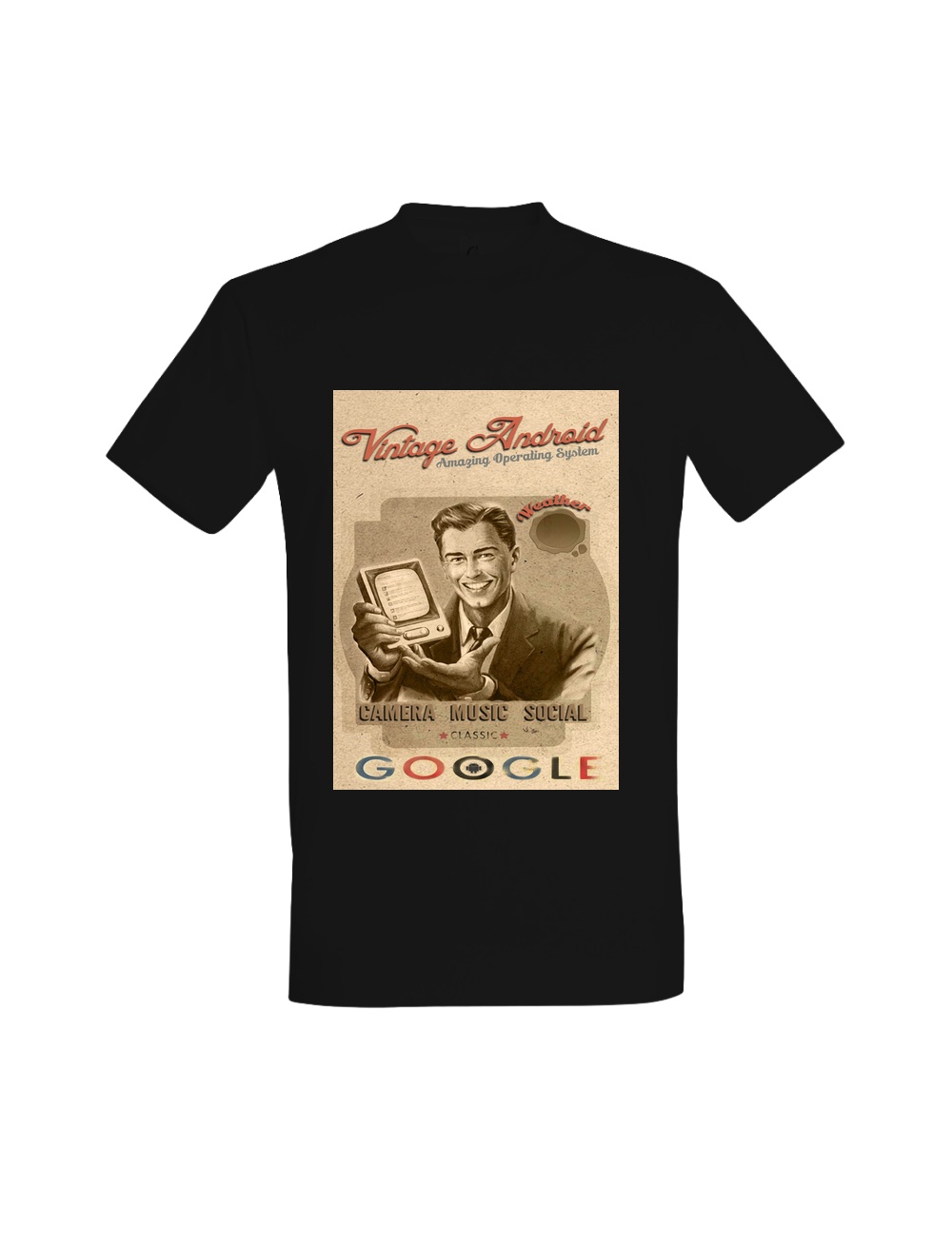 T-shirt Vintage Android Ad 01714