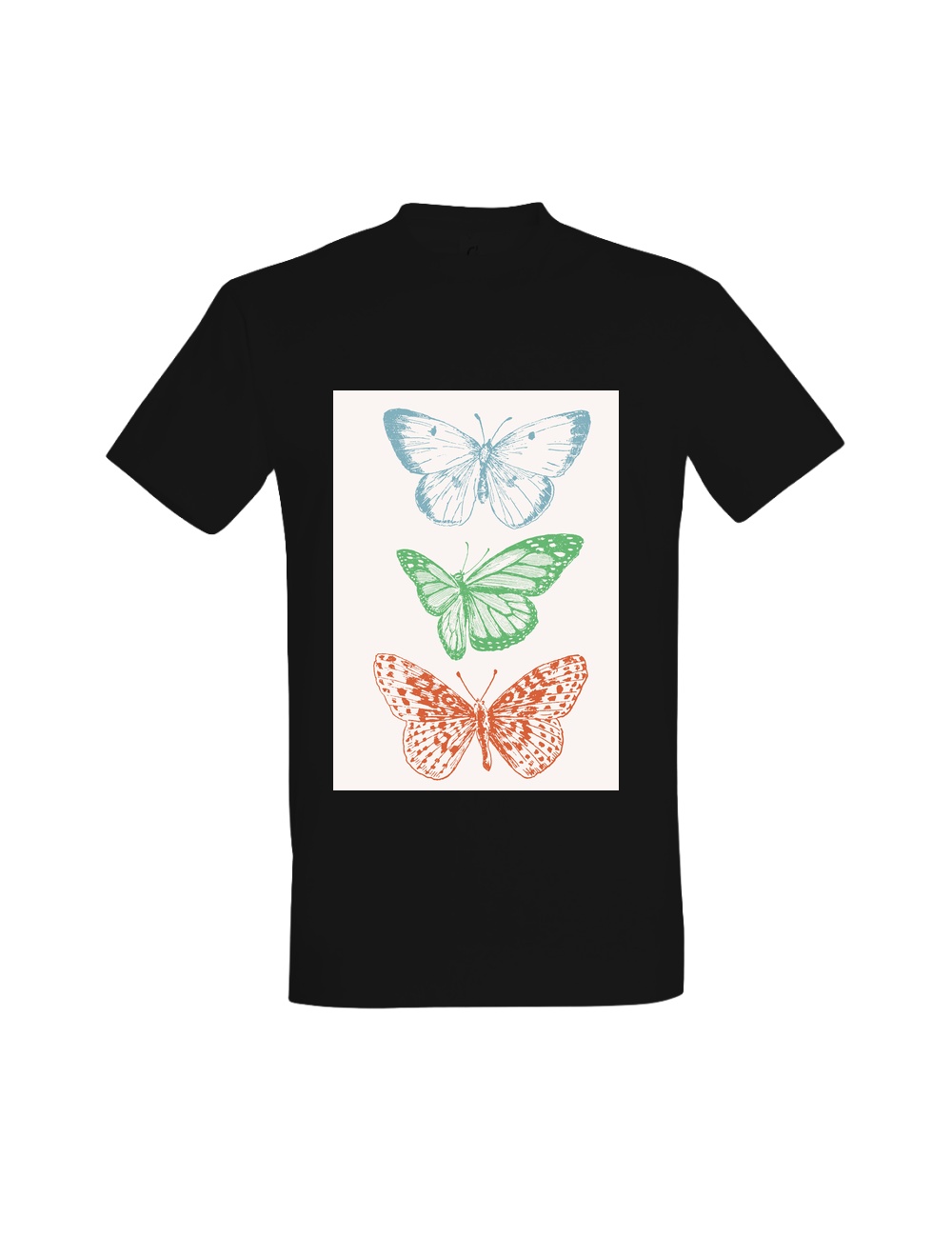 T-shirt Vintage Butterfly Trio 1 01727