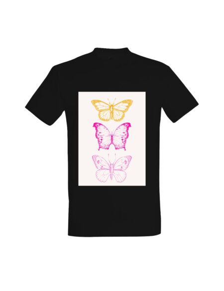 T-shirt Vintage Butterfly Trio 01726