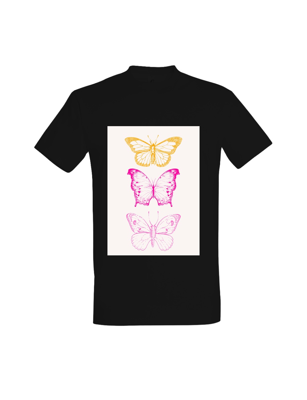 T-shirt Vintage Butterfly Trio 01726