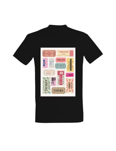 T-shirt Vintage Cinema Tickets 01729