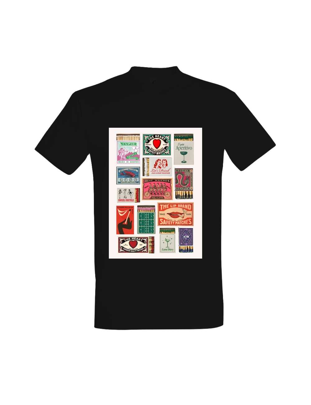 T-shirt Vintage Matchbox Art 1 01745