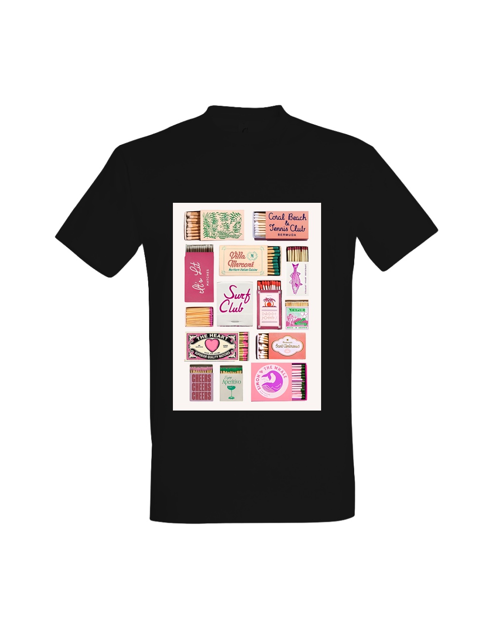 T-shirt Vintage Matchbox Art 01744