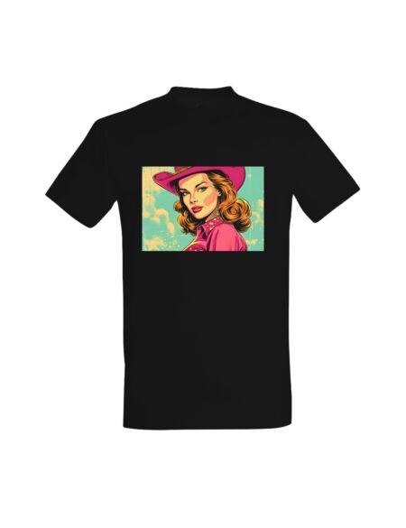 T-shirt Vintage Pink Cowgirl